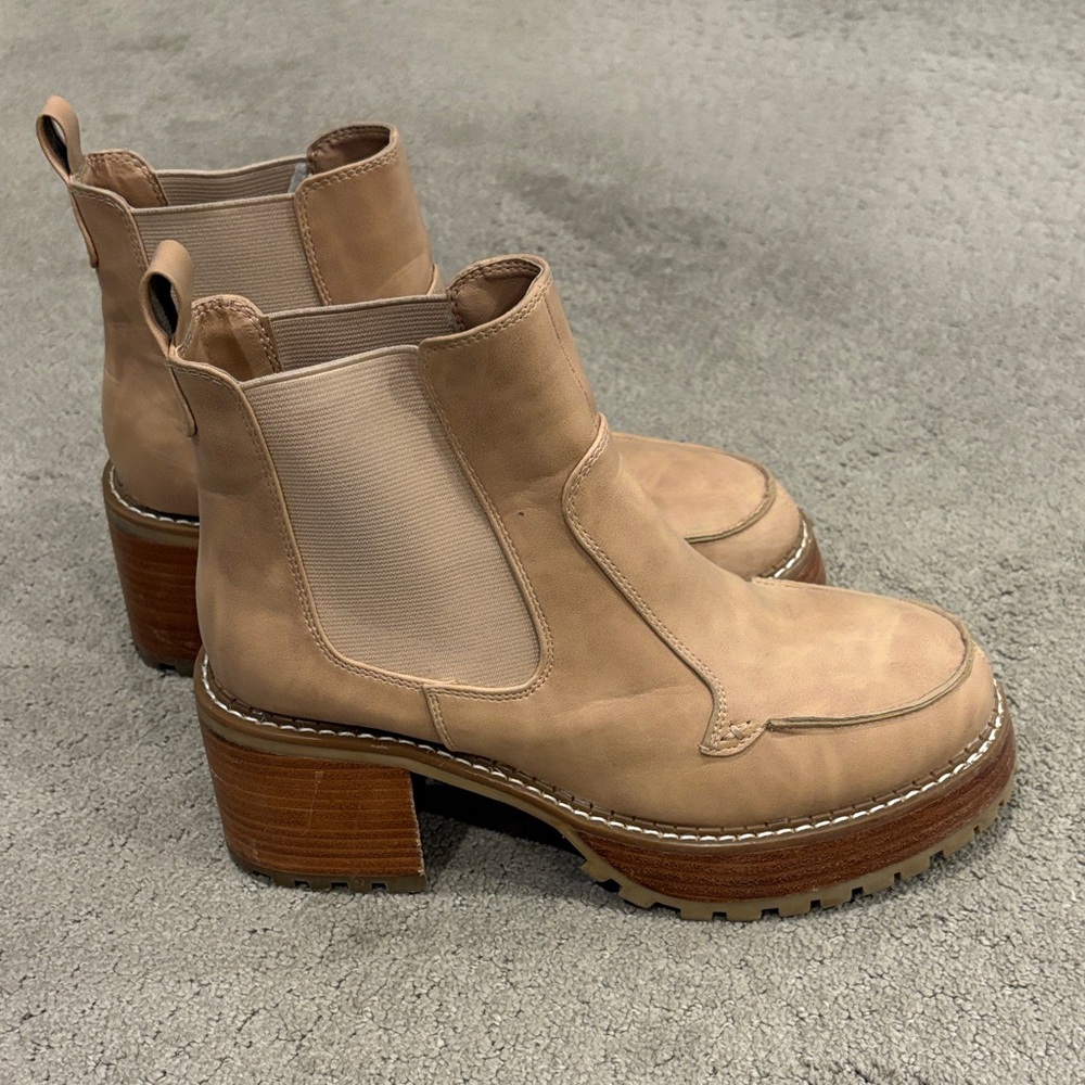 MIA Light Brown Ankle Booties